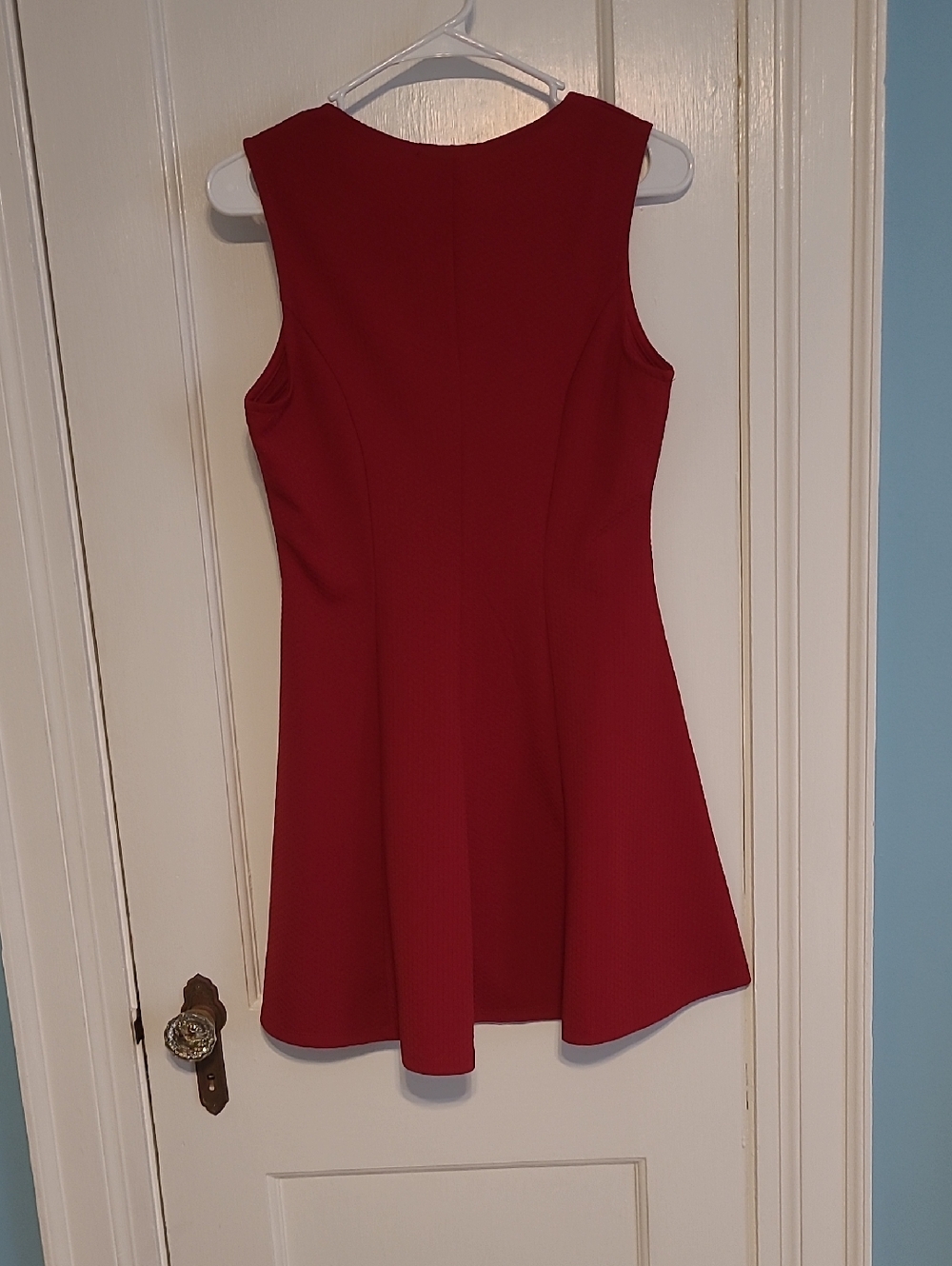 Forever 21 Red Mini Pleated Sleeveless Dress - Picture 2 of 3